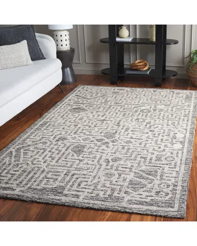 Safavieh Abstract Eclipse Dune Hand-tufted Wool Rug In Gray