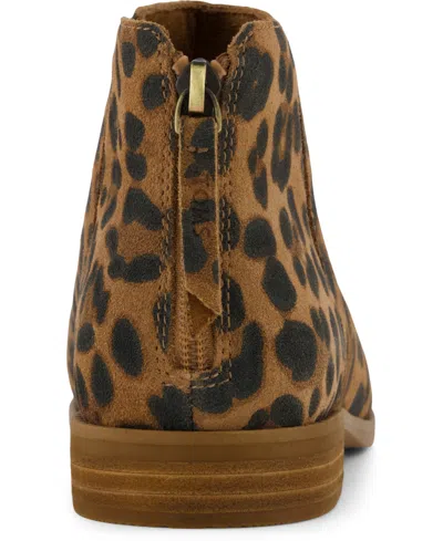 Toms Women's Womens Rylie Ankle Boot Sugar Leopard Suede In Animal Print