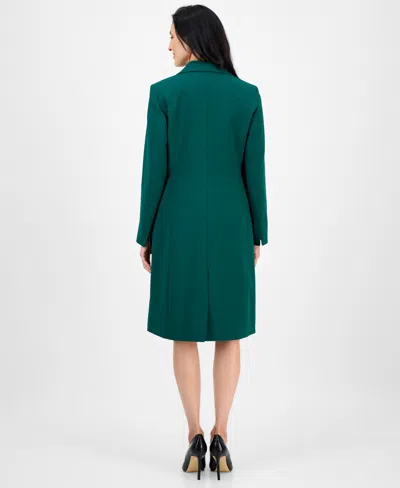 Le Suit Women's Topper Jacket & Sleeveless Dress Suit Set, Regular & Petite In Green