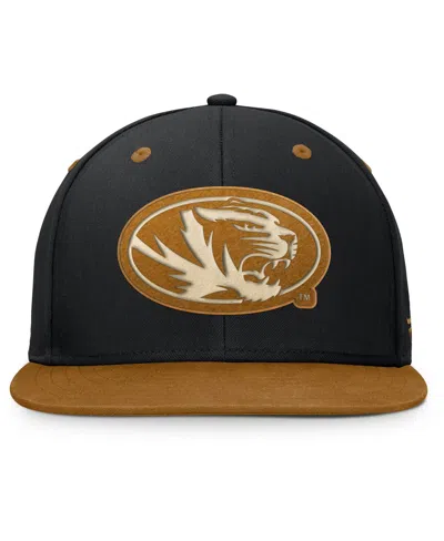 Fanatics Men's Black/brown Missouri Tigers Noboa Fitted Hat In Black