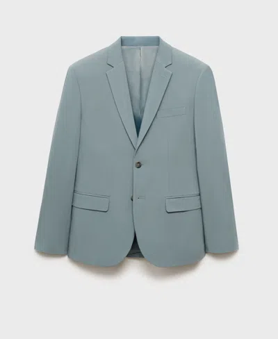 Mango Men's Stretch Fabric Super Slim-fit Suit Jacket In Green