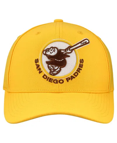 Mitchell & Ness Men's And Women'sâ Yellow San Diego Padres Basic Coop Pro Adjustable Hat In Yellow