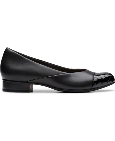 Clarks Women's Jazmynn Gem Round Toe Flats In Black