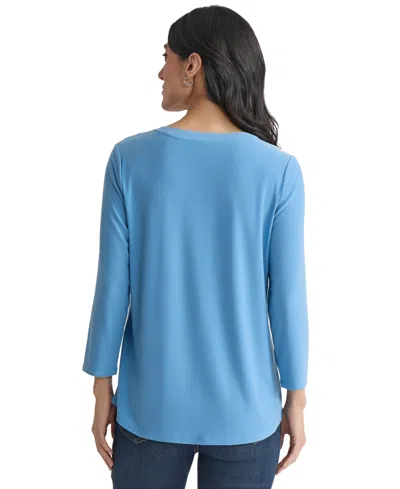 Jones New York Solid Top In Blue