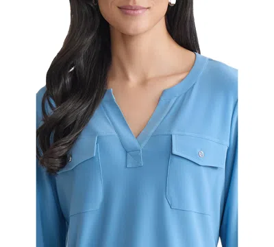 Jones New York Solid Top In Blue