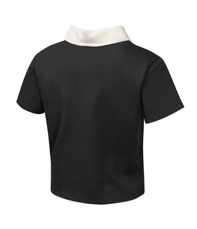 Outerstuff Big Girls 2-piece Black San Francisco Giants Base Trainer Johnny Polo Shirt And Skort Set In Black