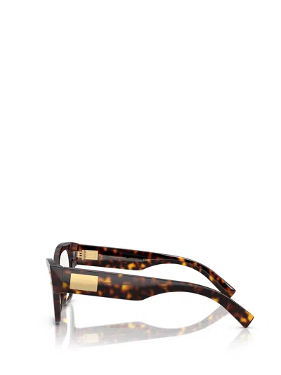 Dolce & Gabbana Dolce  Gabbana Eyewear Butterfly Frame Glasses In Brown