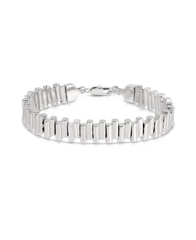 Ettika Everyday Link Chunky Rectangle Shape Bracelet In White