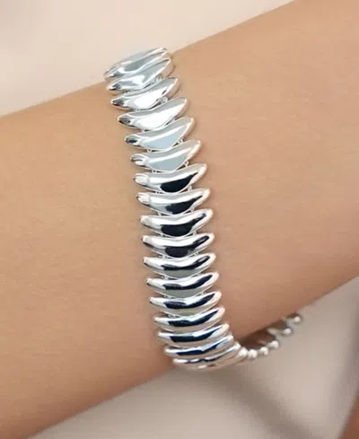 Ettika Everyday Link Chunky Rectangle Shape Bracelet In White