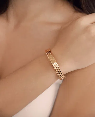Ettika Multirow Stacking Bangle Bracelet In Gold