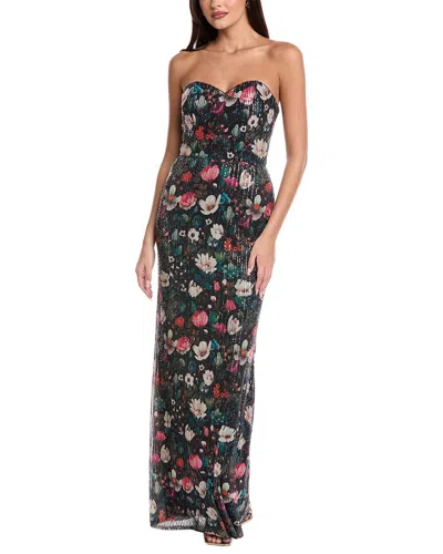 Rene Ruiz Sequin Gown In Multi