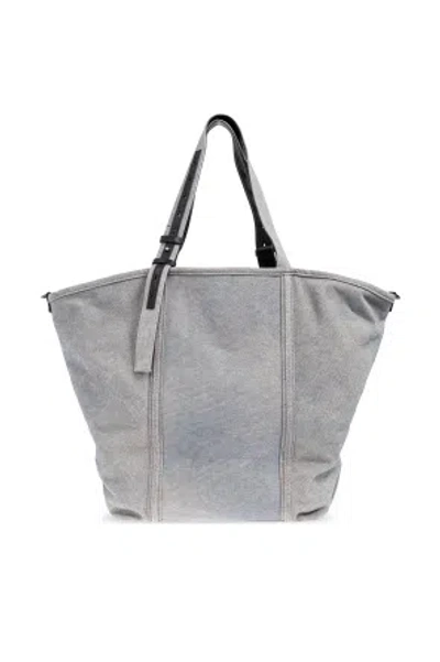 Golden Goose Soft Textured Grey Shoulder Bag With Versatile Carrying Options In Gray