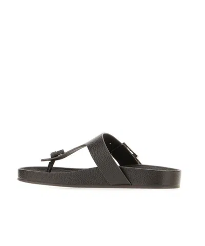 Tory Burch Mellow Leather Thong Sandals In Brown