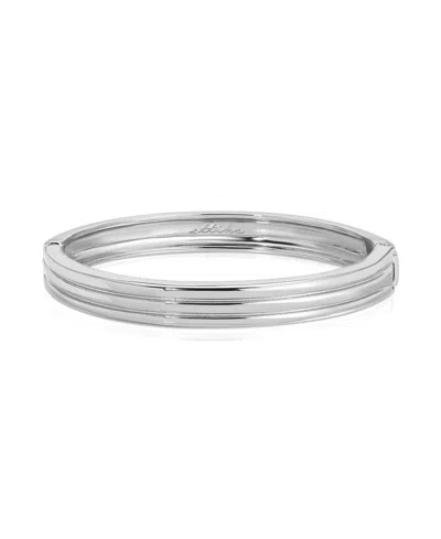 Ettika Multirow Stacking Bangle Bracelet In Silver