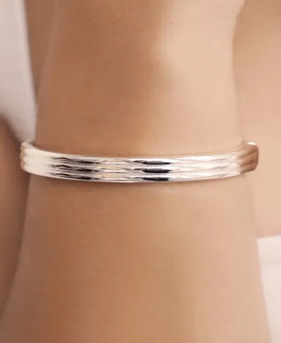 Ettika Multirow Stacking Bangle Bracelet In Silver