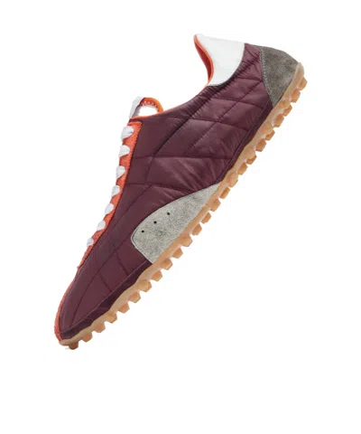 Maison Margiela Sprinters Leather And Suede-trimmed Nylon Sneakers In Brown