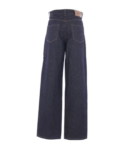 Uma Wang Phyllis Jeans In Denim In Blue