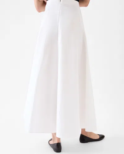 Jacquemus Flared Midi Skirt In White