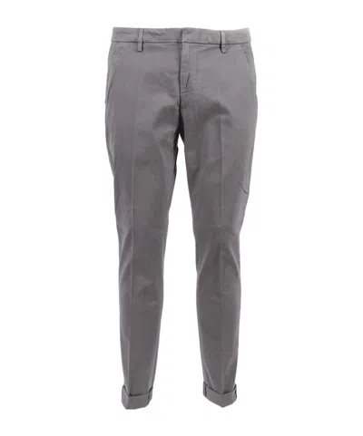 Dondup Gaubert Mid-rise Straight-leg Trousers In Gray