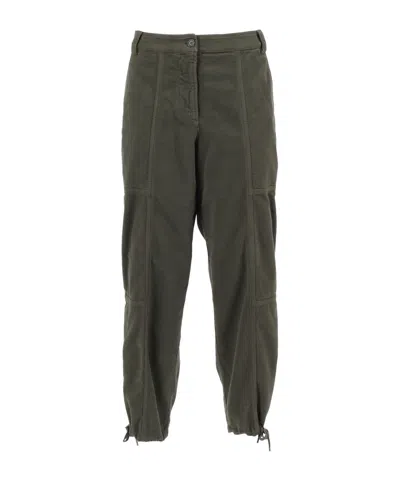 Aspesi Relaxed-fit Long Pants With Adjustable Drawstrings In Gray