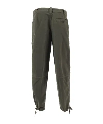 Aspesi Relaxed-fit Long Pants With Adjustable Drawstrings In Gray