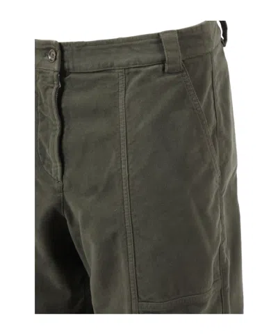 Aspesi Relaxed-fit Long Pants With Adjustable Drawstrings In Gray