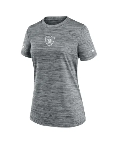Nike New England Patriots Sideline Team Issue Velocity  Women's Dri-fit Nfl T-shirt In Gray