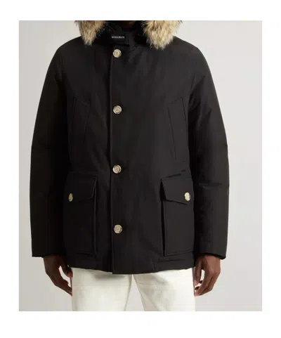 Woolrich Arctic Anorak Parka In Black
