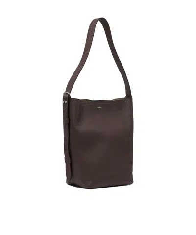 Max Mara Medium Archetipo Leather Shoulder Bag In Brown