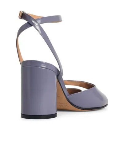 Maison Margiela Tabi Purple Leather Sandals