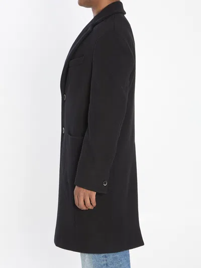 Barena Venezia Buttoned Wool Coat In Black