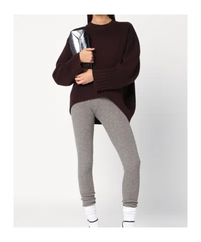 Attico Wool And Cashmere Sweater In Brown