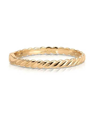 Ettika Twisted Stacking Bangle Bracelet In Gold