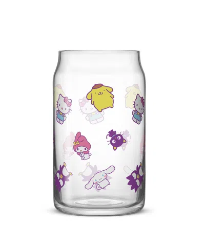 Joyjolt Hello Kitty Friends Character Toss Can Drinking Glasses, Set Of 4 In Multi