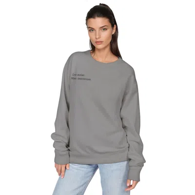Akalia Hannah Accolade Pullover In Concrete Grey In Animal Print