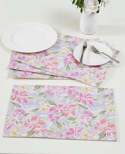 Izod Catalina Placemats 13" X 19", Set Of 4 In Multi