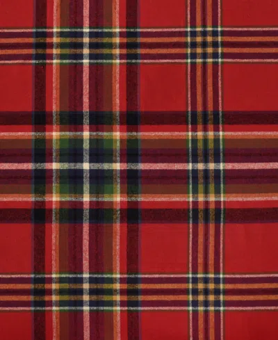 J Queen New York Andrew Plaid 3-pc. Duvet Cover Set, King/california King In Red