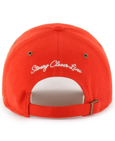 Stoney Clover Lane X '47 Brand Men's And Women's Orange Miami Dolphins Field Goal Clean Up Adjustable Hat In Red