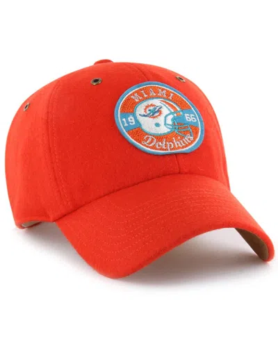 Stoney Clover Lane X '47 Brand Men's And Women's Orange Miami Dolphins Field Goal Clean Up Adjustable Hat In Red