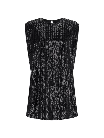 Golden Goose Sequin Mini Dress. In Black