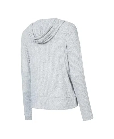 Concepts Sport Women's 2-piece Gray Los Angeles Rams Juniper Long Sleeve Hoodie Top And Shorts Sleep Set In Gray