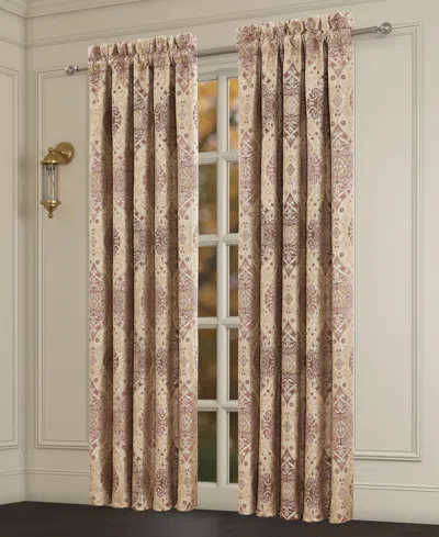 J Queen New York Weston Window Panel Pair, 50" X 84" In Brown