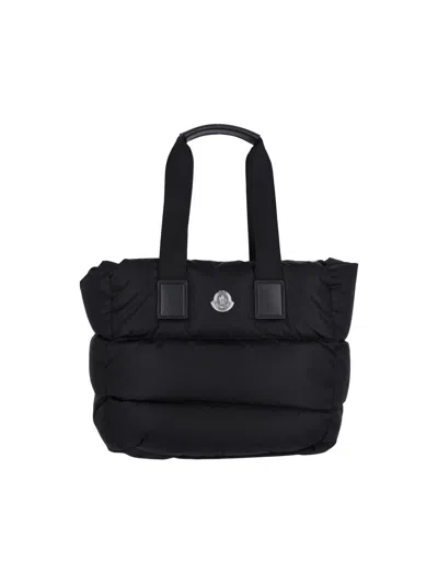 Moncler Micro Shoulder Bag With Quilted Design And Removable Strap In Black