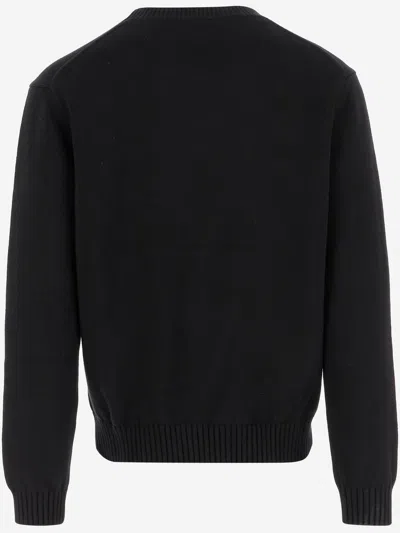 Casablanca 'mushroom' Embroidered Sweater In Black