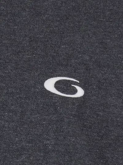 Balenciaga Men Grey Sweatshirt With Fixed Hood And Logo Detail On The Front In Cotton Man In Gray