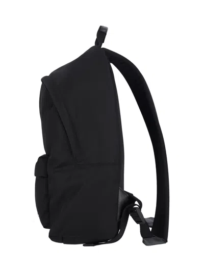 Givenchy Black Backpack With Adjustable Shoulder Straps And Logo On Front In Tech Fabric Man