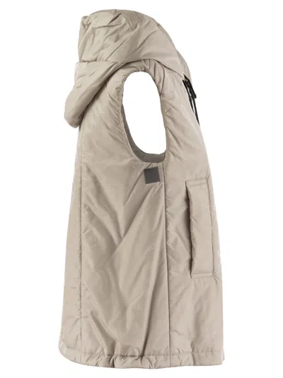 Max Mara The Cube Greengo Padded Gilet In Neutral