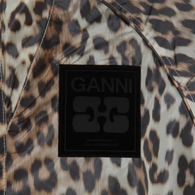 Ganni Leopard Print Jacket In Animal Print