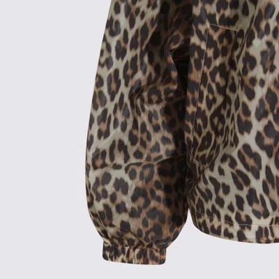 Ganni Leopard Print Jacket In Animal Print