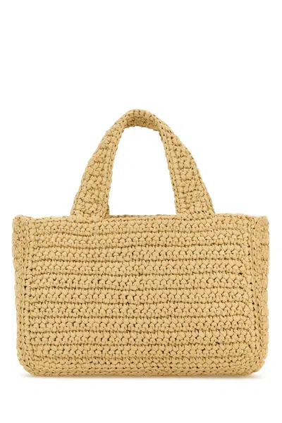 Valentino Garavani Viva Superstar Crochet Small Tote Bag In Neutral